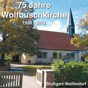 Cover der Festzeitschrift zum 75jährigen Jubiläum der Wolfbuschkirche