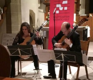 Das "Duo Amythis" in der Oswaldkirche Weilimdorf